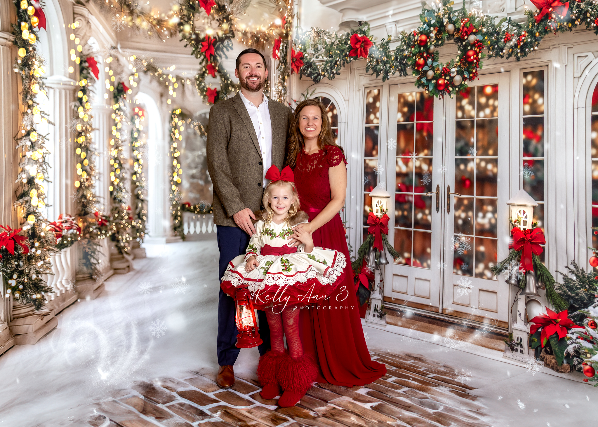 Family photos at the Yuletide Porch | Raleigh Christmas Mini Sessions 2026
